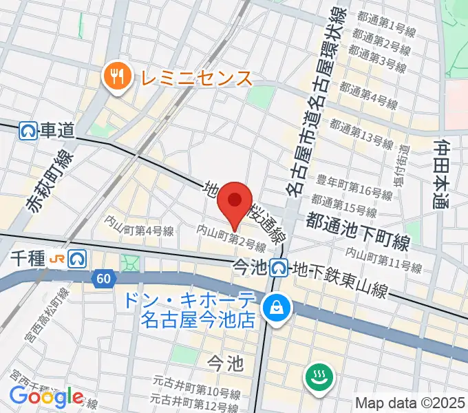 今池りとるびれっじの地図