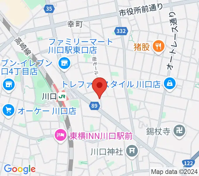 イエローポップ川口店の地図