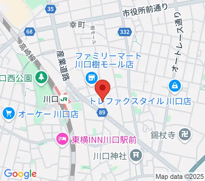 イエローポップ川口店の地図