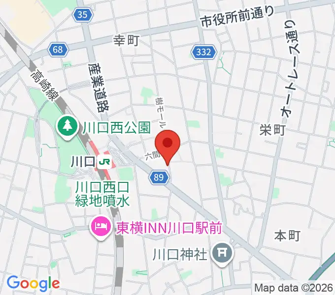 イエローポップ川口店の地図