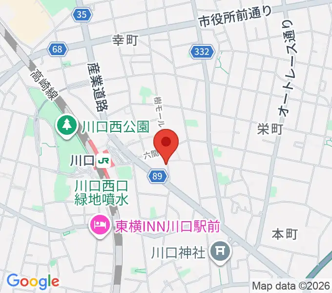イエローポップ川口店の地図