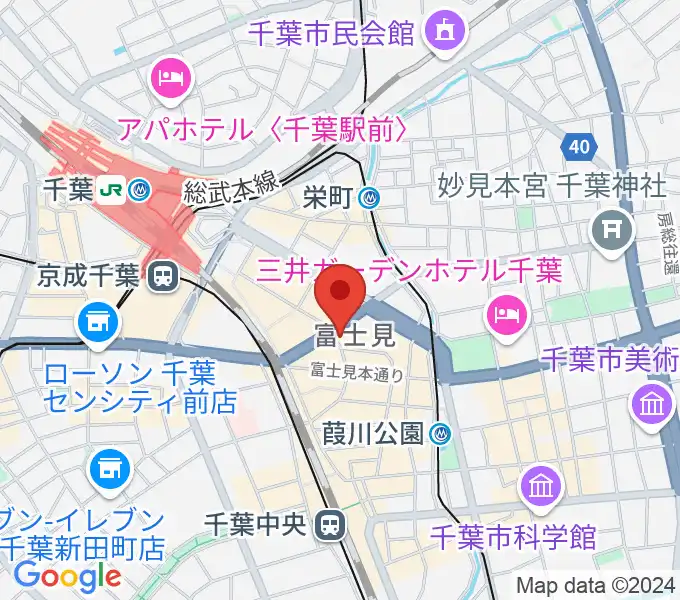 ディスクユニオン千葉店の地図