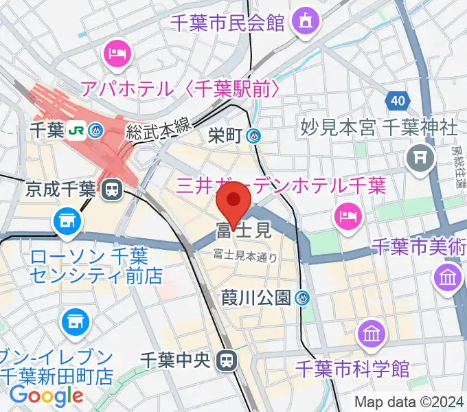 ディスクユニオン千葉店の地図