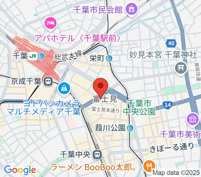 ディスクユニオン千葉店の地図