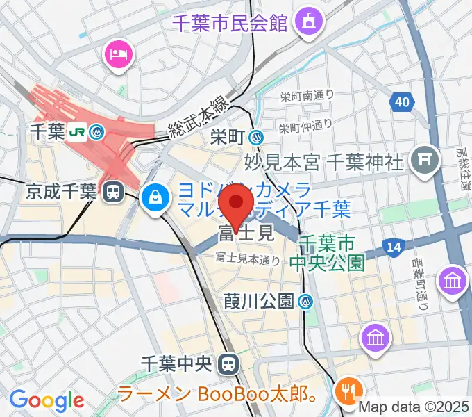 ディスクユニオン千葉店の地図