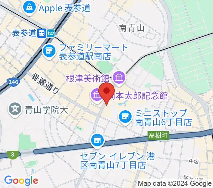 ブルーノート東京の地図