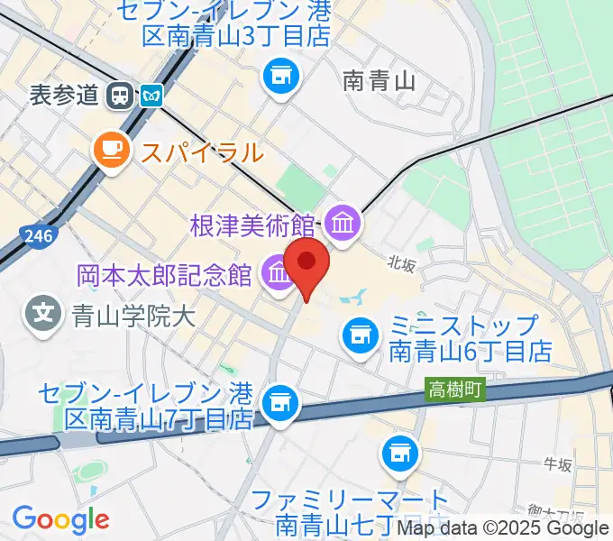 ブルーノート東京の地図