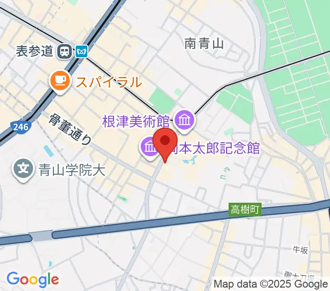 ブルーノート東京の地図