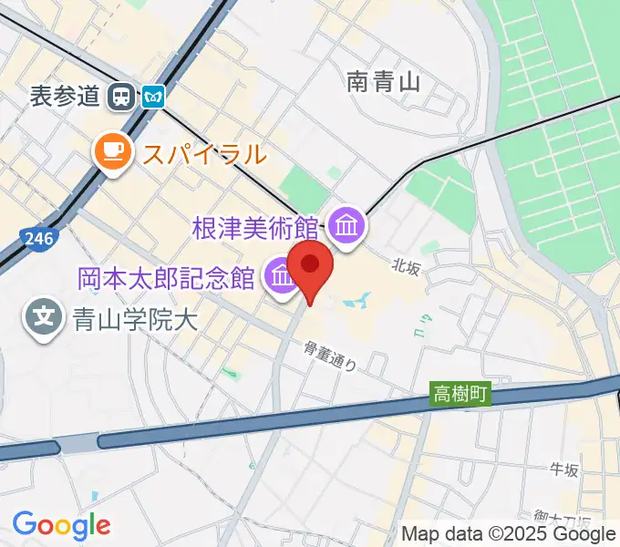 ブルーノート東京の地図