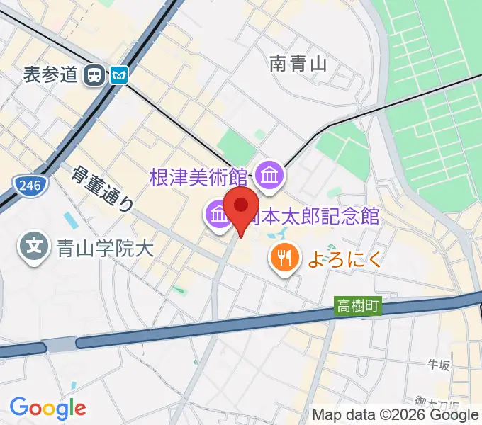 ブルーノート東京の地図