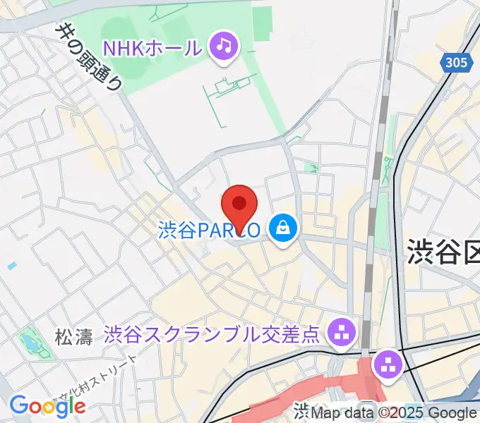 渋谷ROOTSの地図