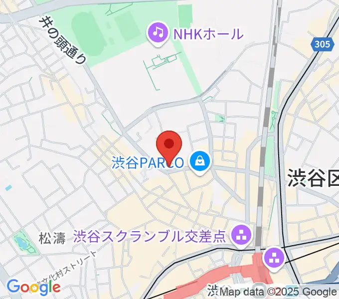 渋谷ROOTSの地図