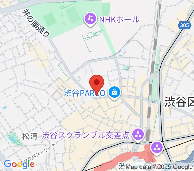 渋谷ROOTSの地図