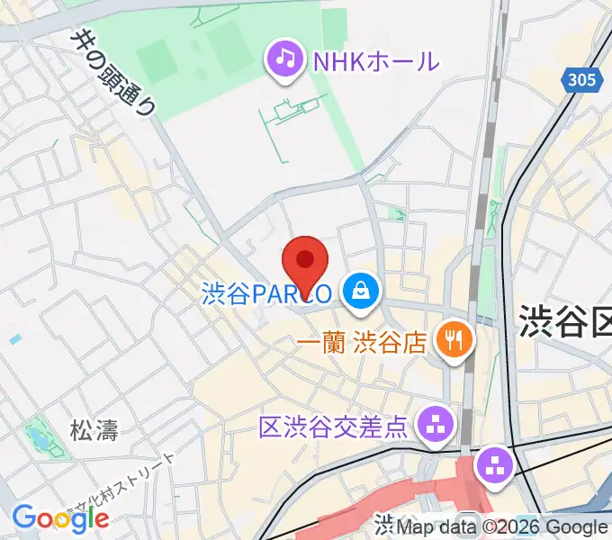 渋谷ROOTSの地図