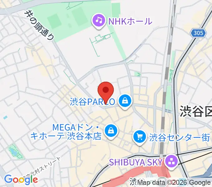渋谷ROOTSの地図