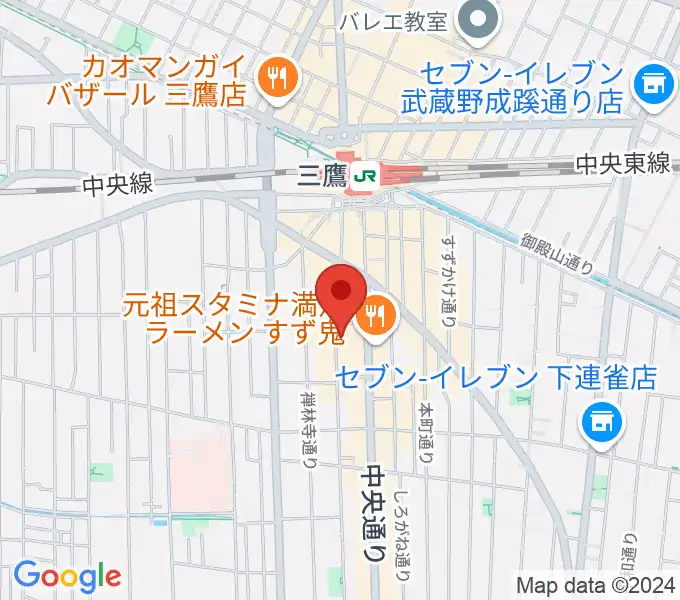 三鷹 パレードの地図