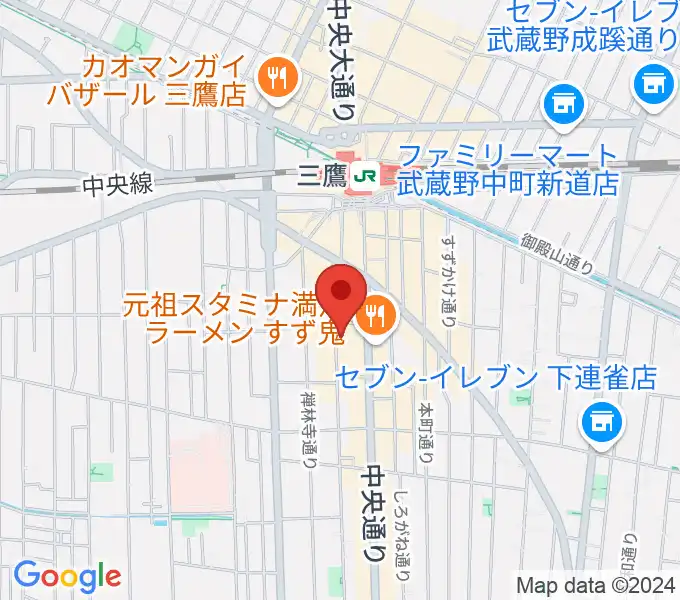 三鷹 パレードの地図