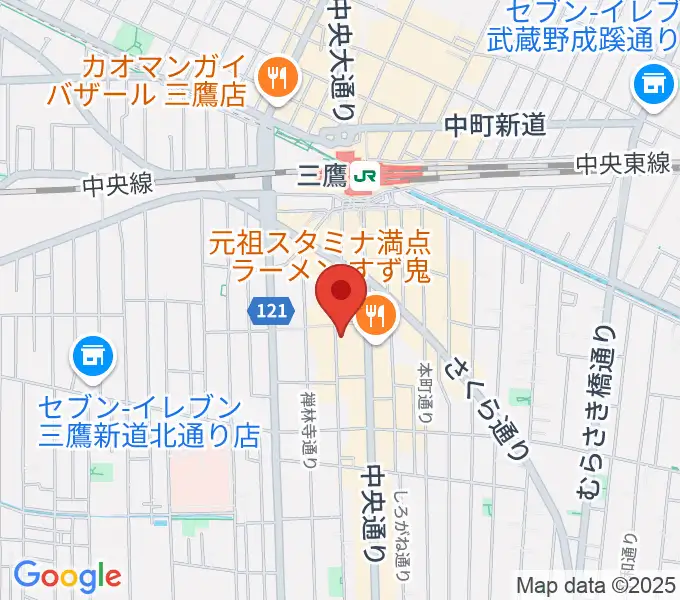 三鷹 パレードの地図