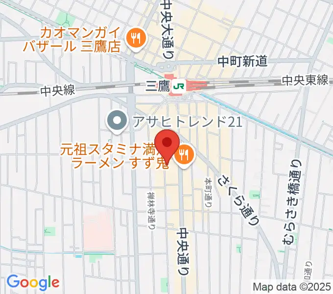 三鷹 パレードの地図