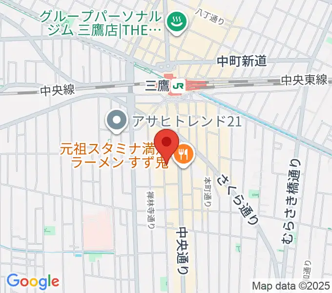 三鷹 パレードの地図