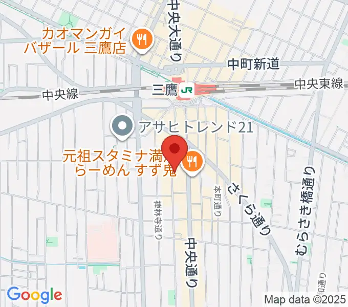 三鷹 パレードの地図