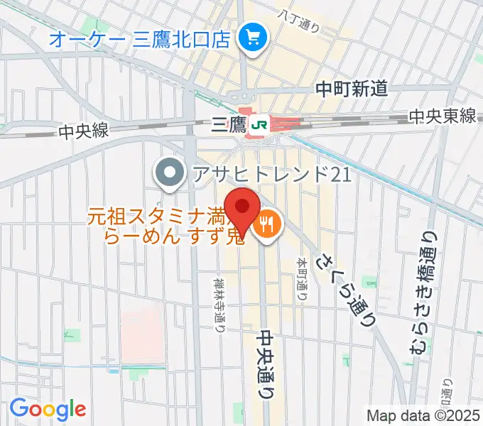 三鷹 パレードの地図