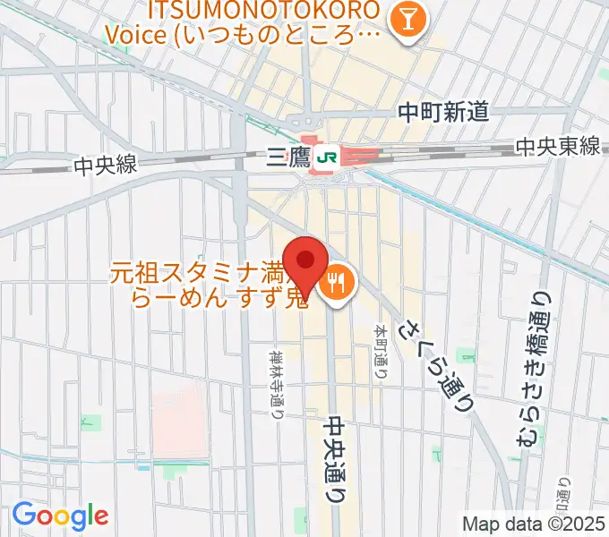 三鷹 パレードの地図