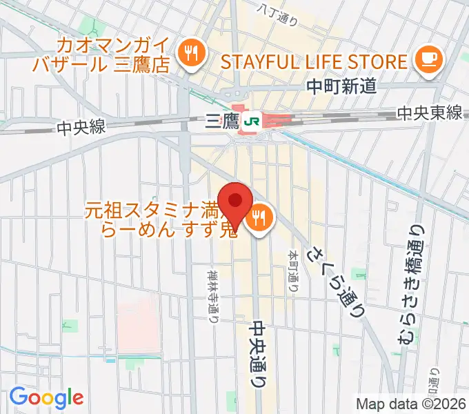 三鷹 パレードの地図