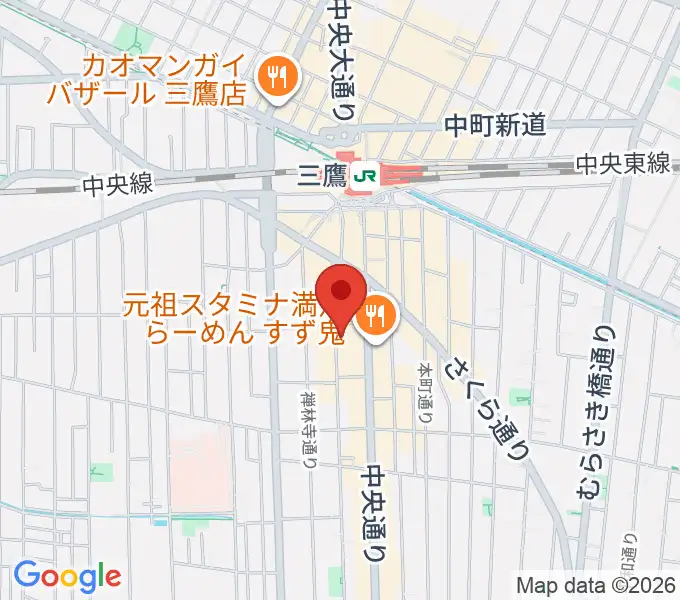 三鷹 パレードの地図