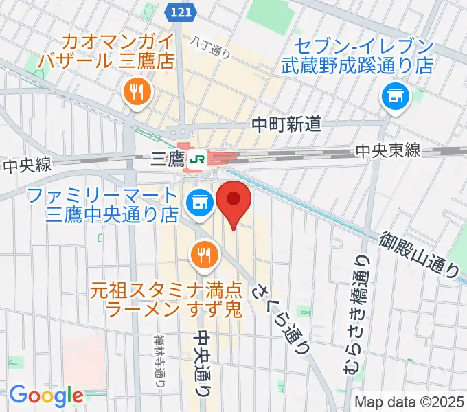 三鷹ブルームーンの地図