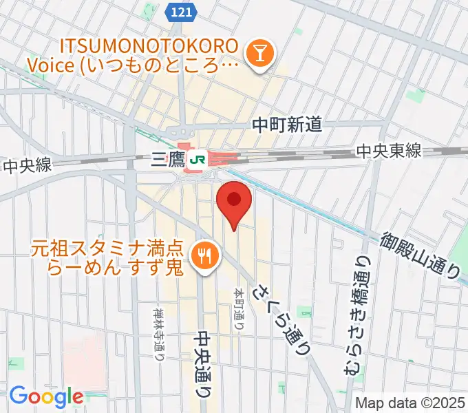 三鷹ブルームーンの地図