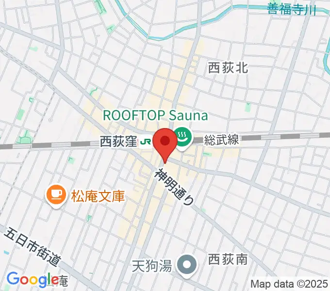 ライブスペース奇聞屋（きぶんや）の地図