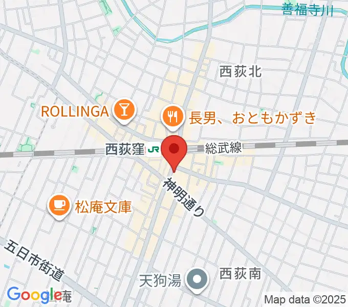 ライブスペース奇聞屋（きぶんや）の地図