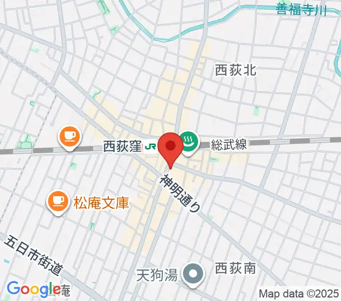ライブスペース奇聞屋(きぶんや)の地図