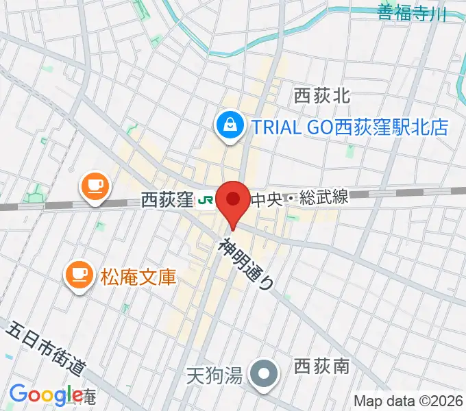 ライブスペース奇聞屋（きぶんや）の地図
