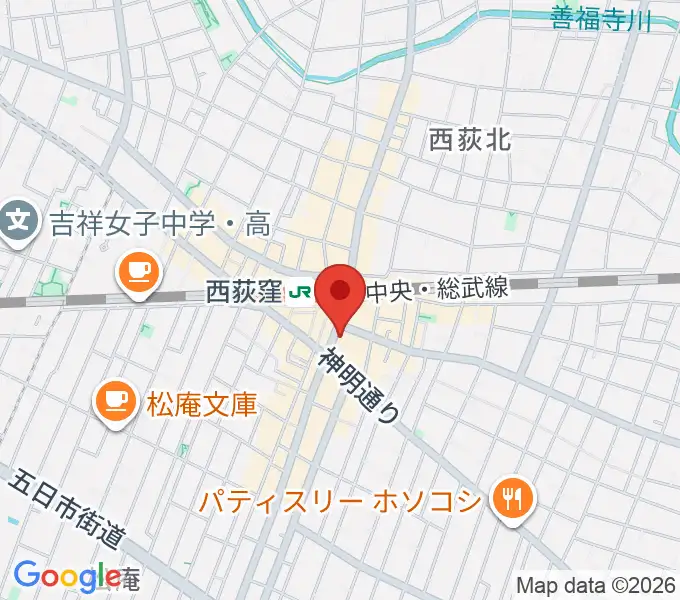 ライブスペース奇聞屋（きぶんや）の地図