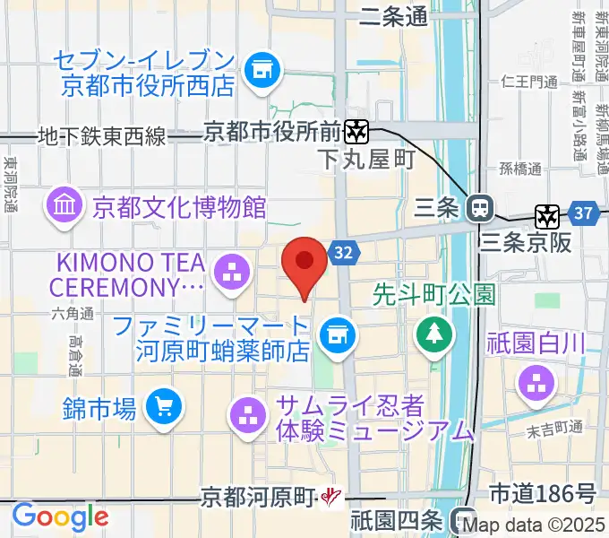 トラドラレコードの地図