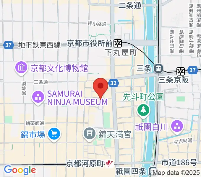 トラドラレコードの地図