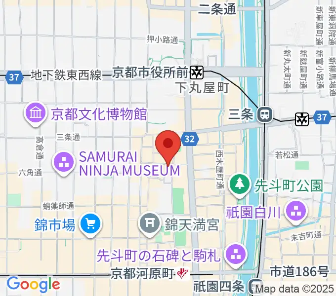 トラドラレコードの地図