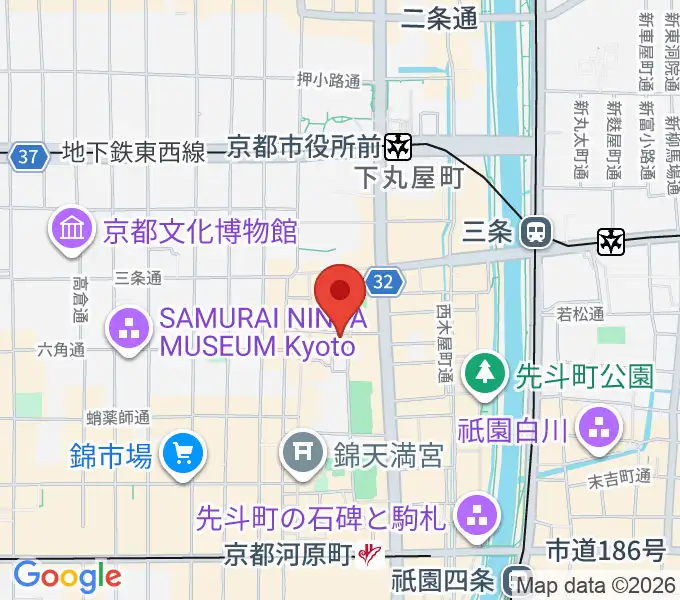 トラドラレコードの地図