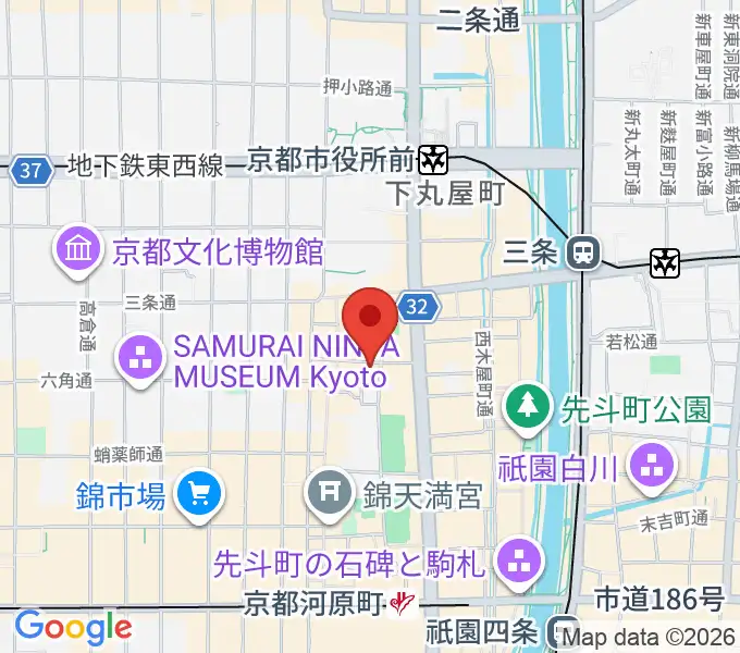 トラドラレコードの地図