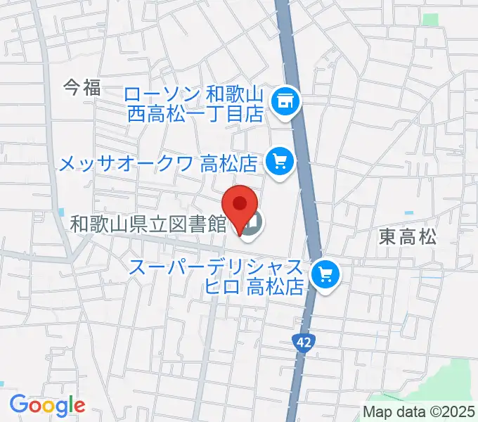 和歌山県立図書館 文化情報センターの地図