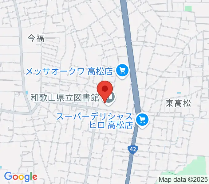 和歌山県立図書館 文化情報センターの地図