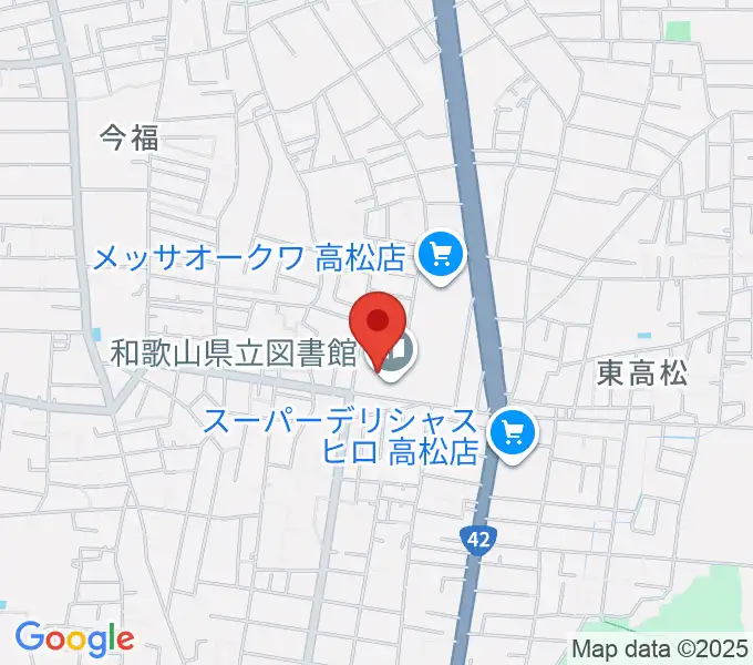 和歌山県立図書館 文化情報センターの地図