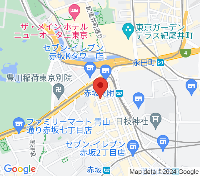 赤坂グラフィティの場所