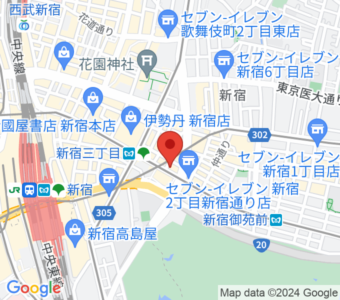 新宿シャンソニエQuiの場所