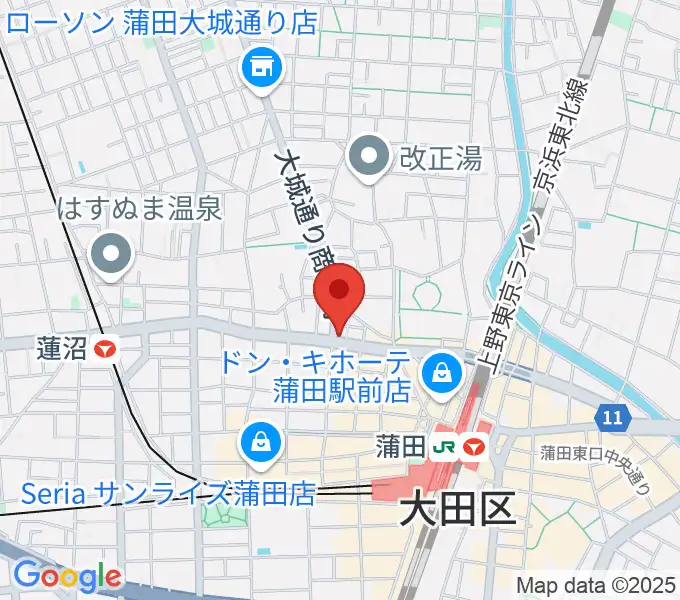 蒲田CODAの地図