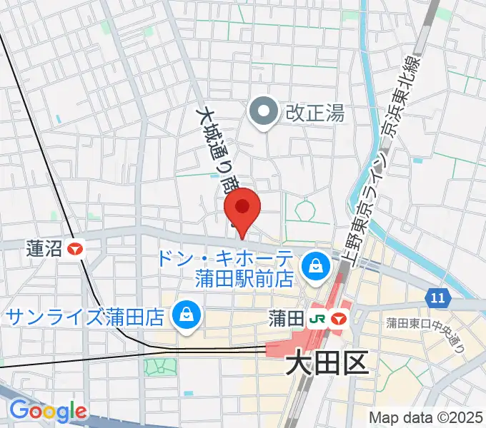 蒲田CODAの地図