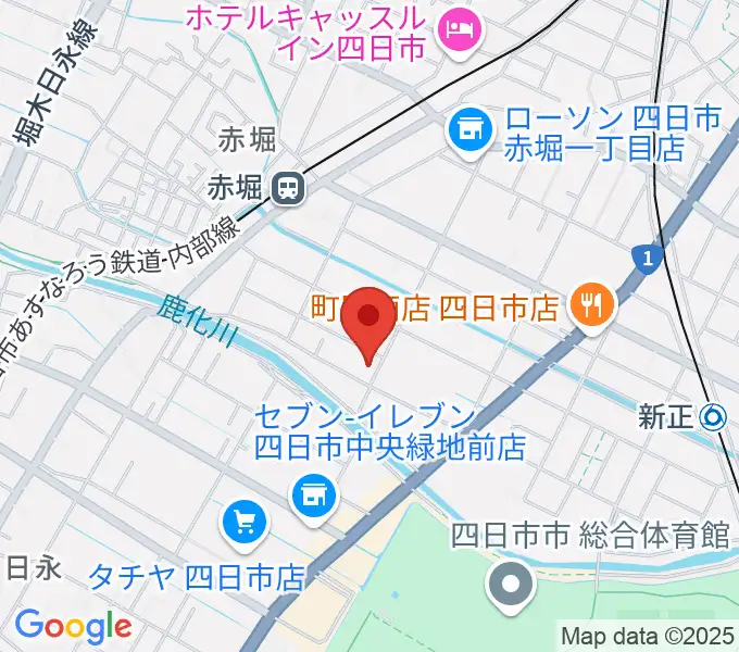 スタジオエチュード四日市店の地図