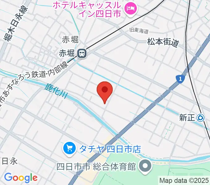 スタジオエチュード四日市店の地図